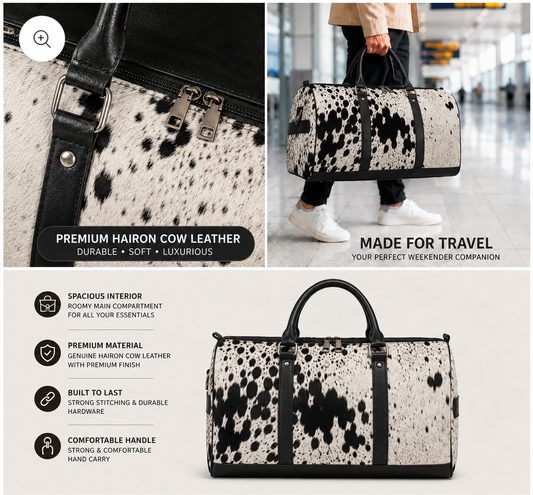 Hair On Duffle bag